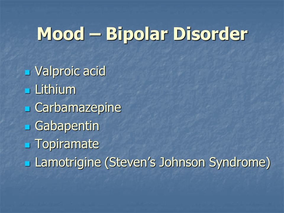 luvox for bipolar disorder